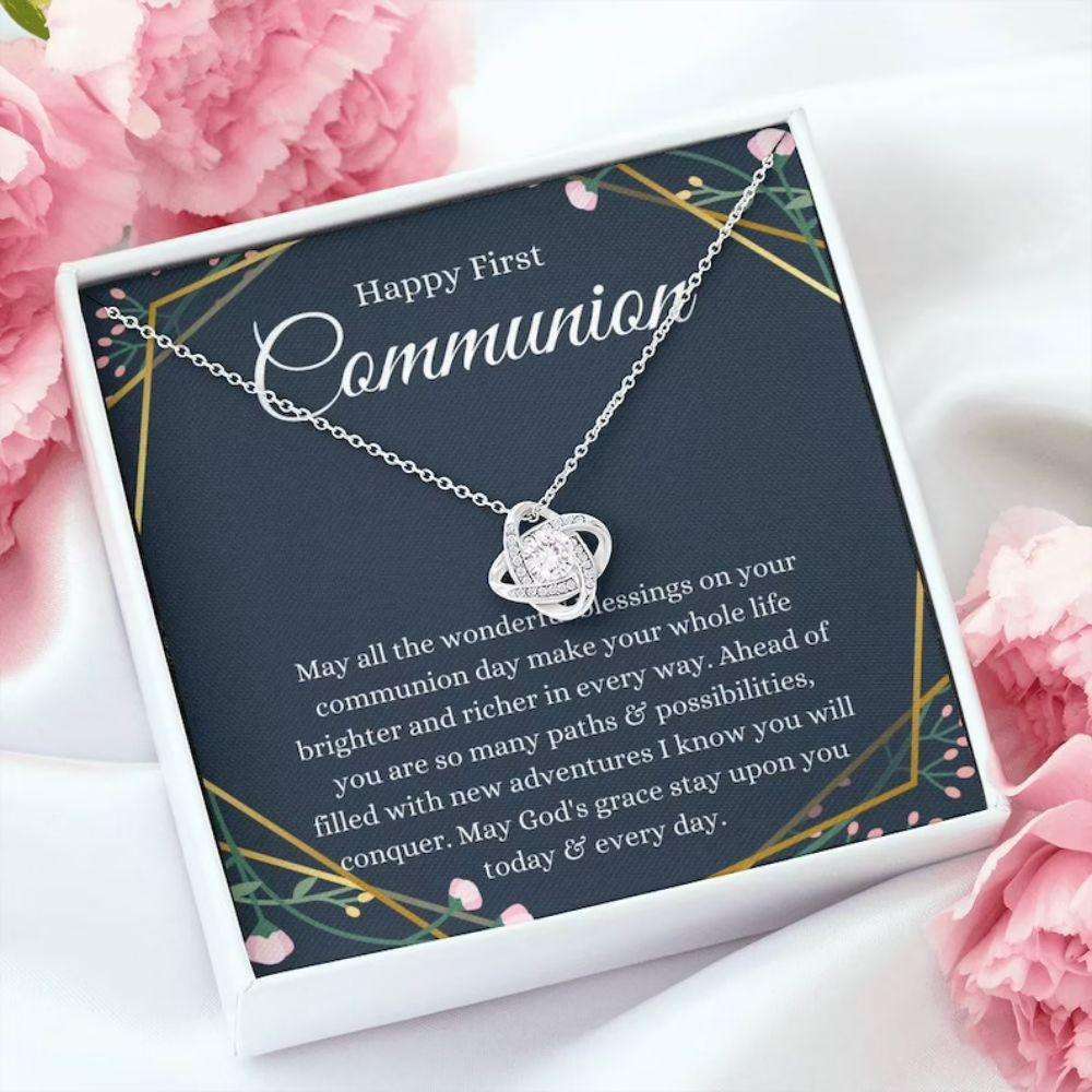 Daughter Necklace, First Communion Gift Necklace, Gift First Holy Communion, 1St Communion For Girl Dughter's Day Rakva