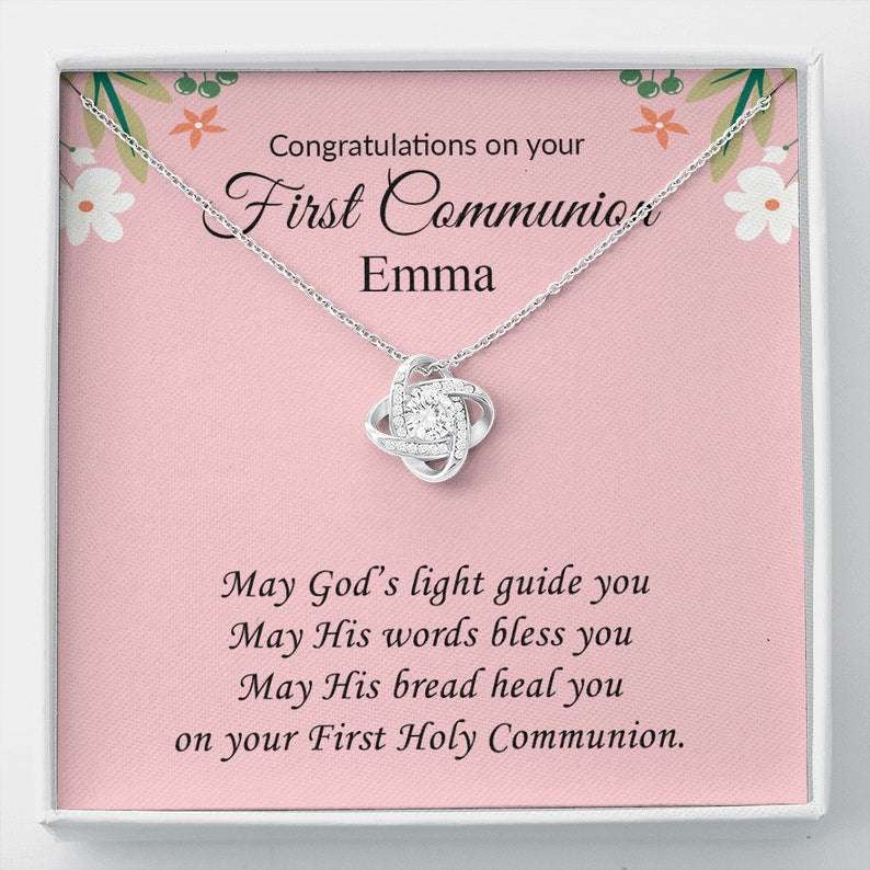 Daughter Necklace, First Communion Gifts, Communion Gifts Girl, First Holy Communion Gifts For Girl, Goddaughter, Granddaughter, Catholic Dughter's Day Rakva