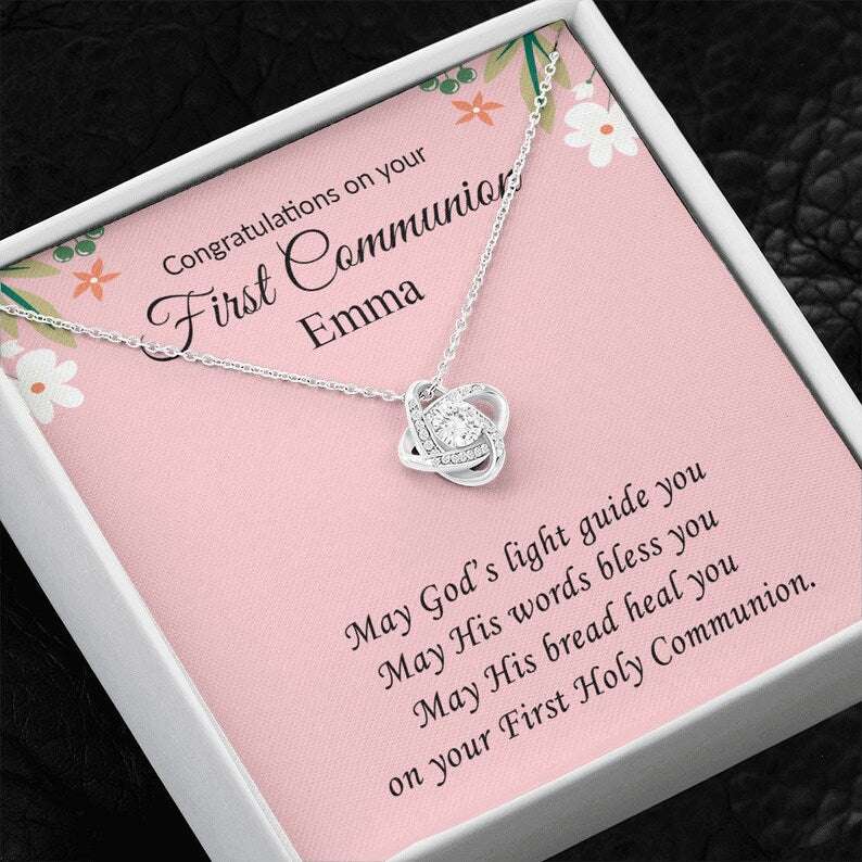 Daughter Necklace, First Communion Gifts, Communion Gifts Girl, First Holy Communion Gifts For Girl, Goddaughter, Granddaughter, Catholic Dughter's Day Rakva