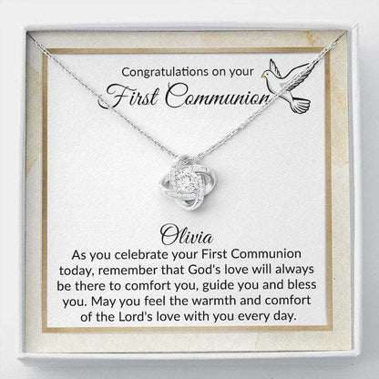 Daughter Necklace, First Communion Necklace, First Communion Gift Girl, First Holy Communion, 1St Communion, Gift For Daughter, Goddaughter Dughter's Day Rakva