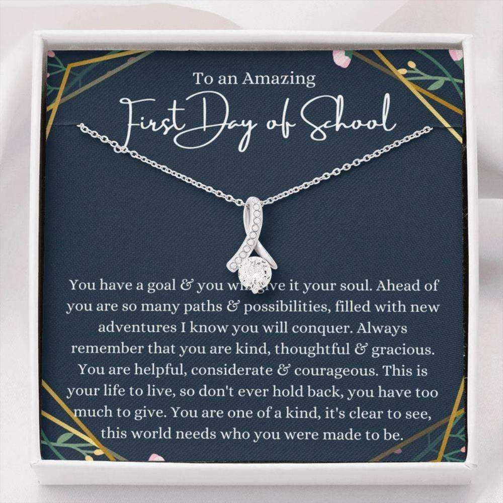 Daughter Necklace, First Day Of School Present Back To School Gift Freshman College, High School, Kindergarten Dughter's Day Rakva