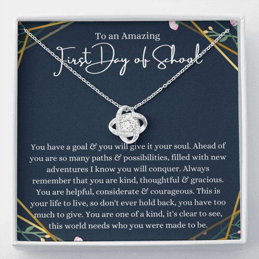 Daughter Necklace, First Day Of School Present Back To School Gift Freshman College, High School, Kindergarten Dughter's Day Rakva