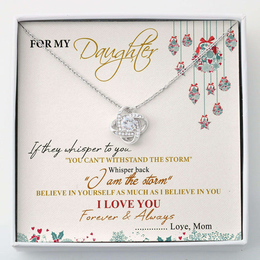 Daughter Necklace, For My Daughter “ Love Knots Necklace Dughter's Day Rakva