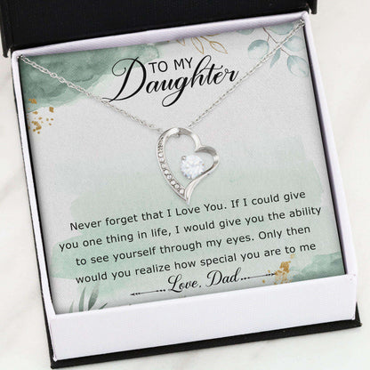 Daughter Necklace, Forever Love Necklace “ Dad To Daughter Necklace Gifts For Daughter Dughter's Day Rakva