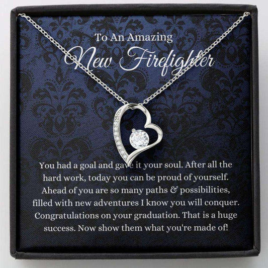 Daughter Necklace, Friend Necklace, Firefighter Graduation Gift, Grad Gift For Firefighter Women Dughter's Day Rakva