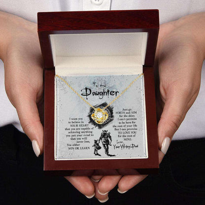 Daughter Necklace From Dad With Box And Message Card, Viking Shieldmaiden, Gift For Women Girl On Birthday Valentines Christmas Custom Necklace Dughter's Day Rakva