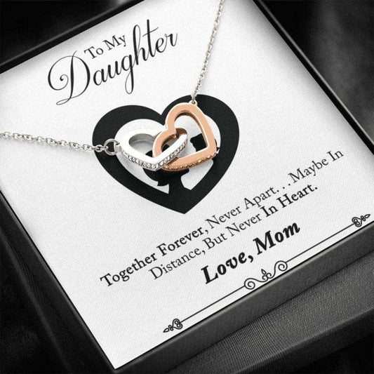 Daughter Necklace From Mom “ Together “ Gift Necklace Message Card Dughter's Day Rakva