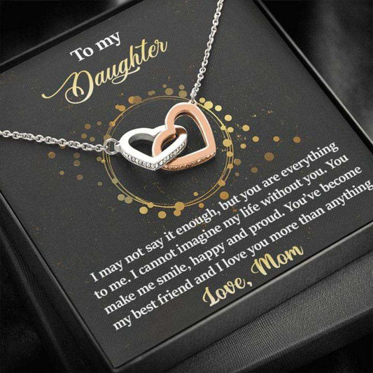 Daughter Necklace From Mom “ You Are Everything “ Gift Necklace Message Card Dughter's Day Rakva