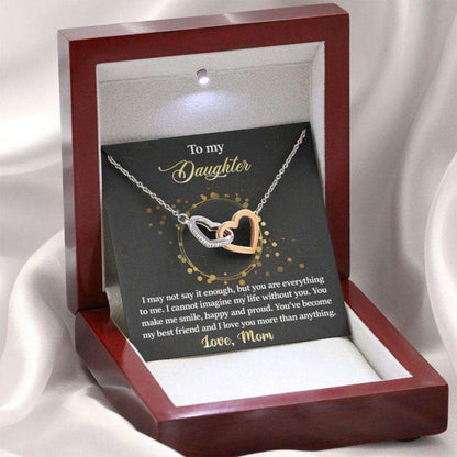 Daughter Necklace From Mom “ You Are Everything “ Gift Necklace Message Card Dughter's Day Rakva