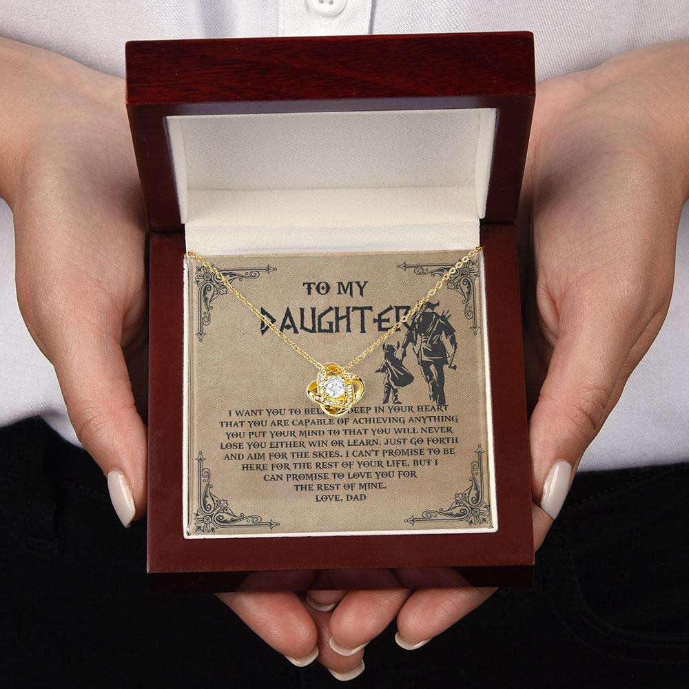 Daughter Necklace, From Viking Dad To My Daughter Necklace, I Want You To Believe Deep In Your Heart, Daughter Gift, Viking Daughter Custom Necklace Dughter's Day Rakva