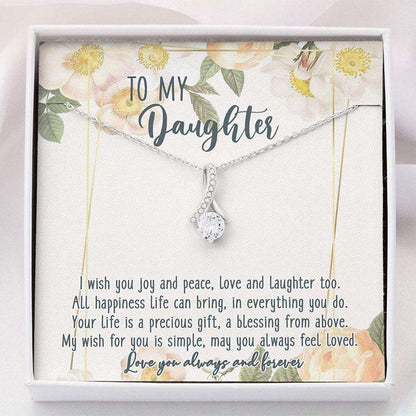 Daughter Necklace “ Gift For Daughter “ Alluring Beauty Necklace With Gift Box For Birthday Christmas Dughter's Day Rakva