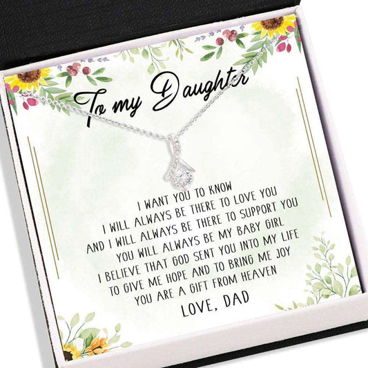 Daughter Necklace, Gift For Daughter “ Dad To Daughter Necklace Dughter's Day Rakva