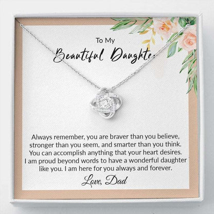 Daughter Necklace, Gift For Daughter From Dad, Daughter Father Necklace, Daughter Gift From Dad, To My Daughter, Daughters Birthday, Grown Up Daughter Dughter's Day Rakva