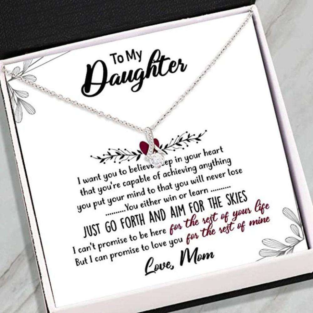 Daughter Necklace, Gift For Daughter From Mom, Daughter Mother Necklace, To My Daughter Necklace Dughter's Day Rakva