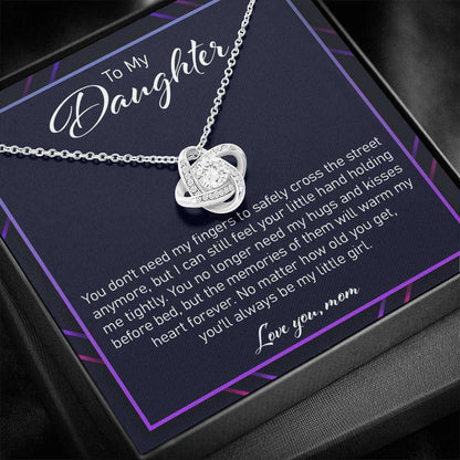 Daughter Necklace, Gift For Daughter From Mom “ Love Knot Necklace Dughter's Day Rakva