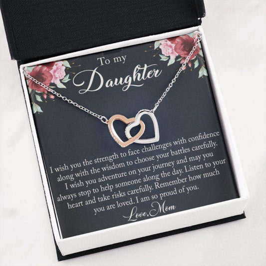 Daughter Necklace, Gift For Daughter From Mom, Mother Daughter Gift Necklace, Valentines Day Gift To Daughter, Daughter Birthday Dughter's Day Rakva