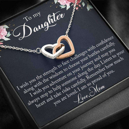 Daughter Necklace, Gift For Daughter From Mom, Mother Daughter Gift Necklace, Valentines Day Gift To Daughter, Daughter Birthday Dughter's Day Rakva