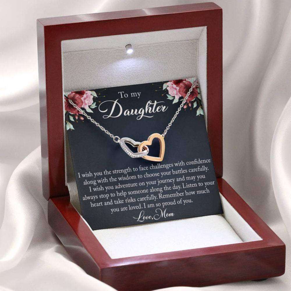 Daughter Necklace, Gift For Daughter From Mom, Mother Daughter Gift Necklace, Valentines Day Gift To Daughter, Daughter Birthday Dughter's Day Rakva