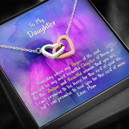 Daughter Necklace, Gift For Daughter, My Beautiful Chapter “ Hearts Necklace Dughter's Day Rakva