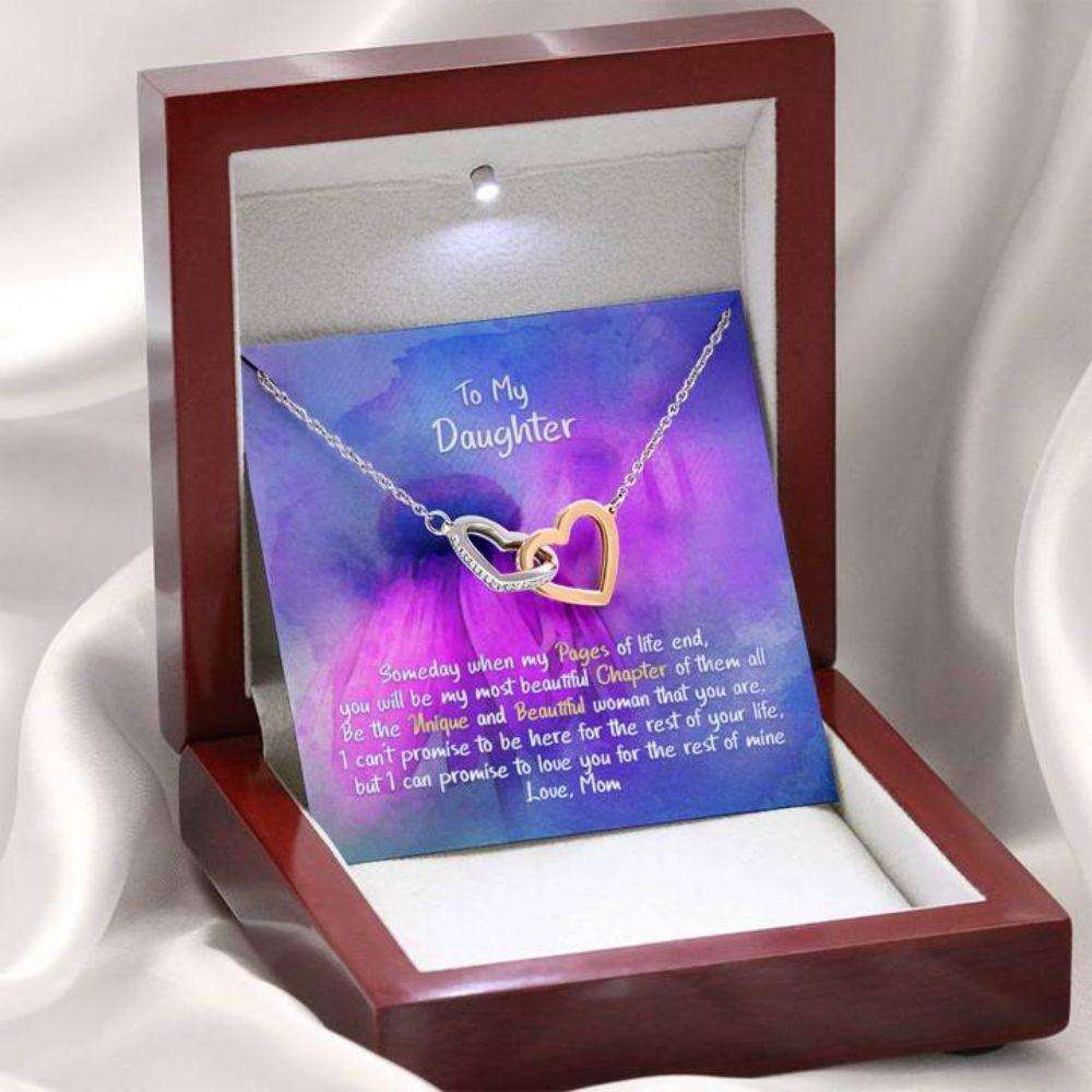 Daughter Necklace, Gift For Daughter, My Beautiful Chapter “ Hearts Necklace Dughter's Day Rakva