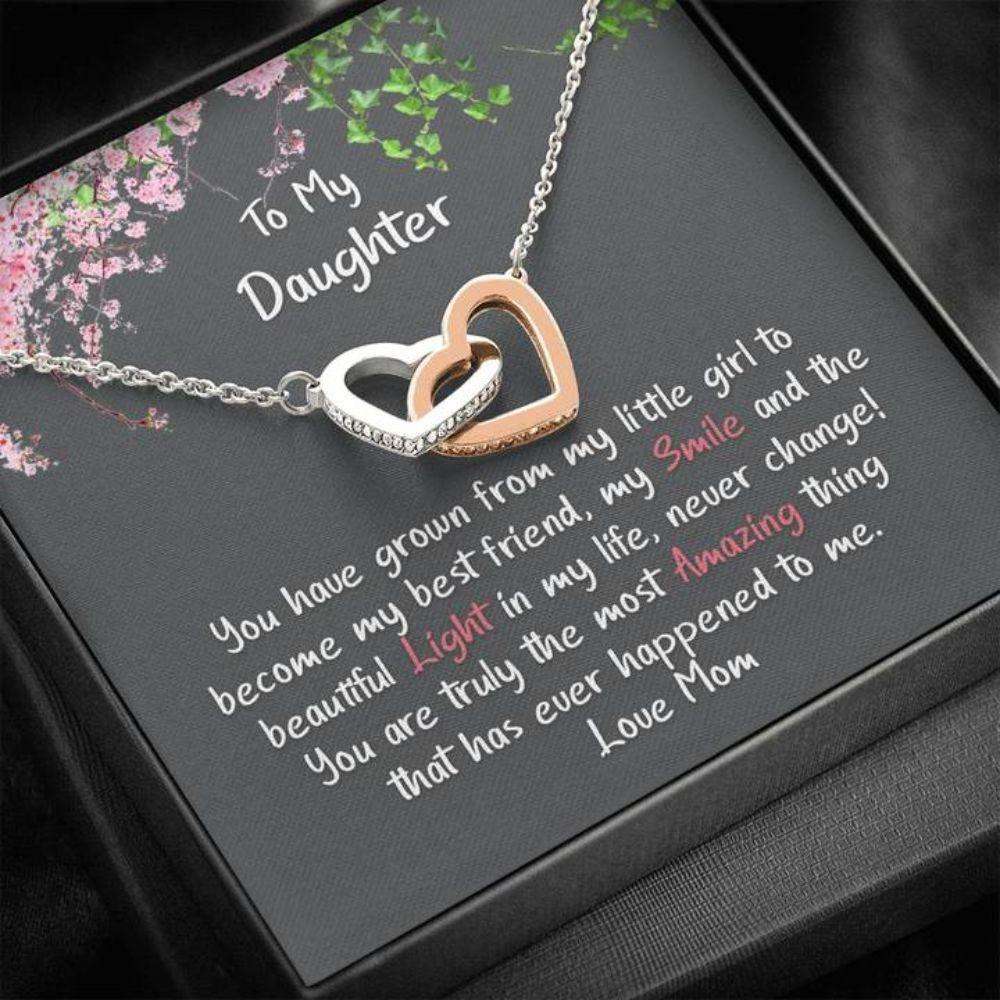 Daughter Necklace, Gift For Daughter, My Best Friend, Heart Pendant Necklace Dughter's Day Rakva