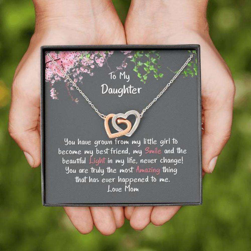 Daughter Necklace, Gift For Daughter, My Best Friend, Heart Pendant Necklace Dughter's Day Rakva