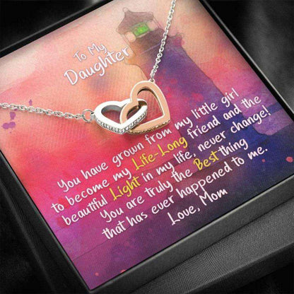 Daughter Necklace, Gift For Daughter, My Best Thing, Hearts Necklace Dughter's Day Rakva