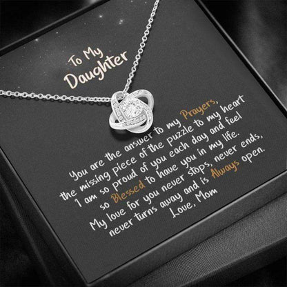 Daughter Necklace, Gift For Daughter, My Missing Puzzle Piece “ Necklace Dughter's Day Rakva