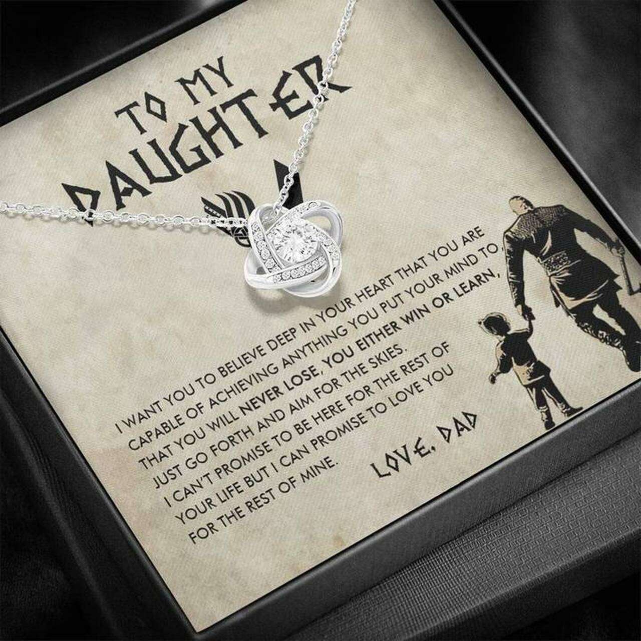 Daughter Necklace, Gift For Daughter Necklace From Dad, To My Daughter Necklace Dughter's Day Rakva