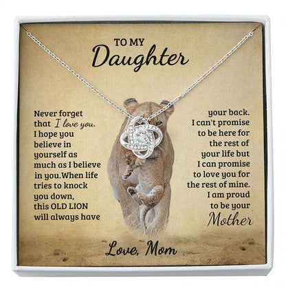 Daughter Necklace, Gift For Daughter Necklace From Mom Lion Dughter's Day Rakva