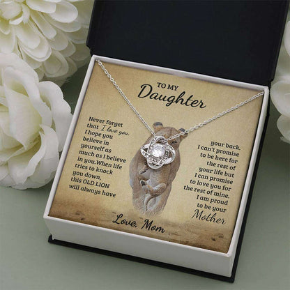 Daughter Necklace, Gift For Daughter Necklace From Mom Lion Dughter's Day Rakva