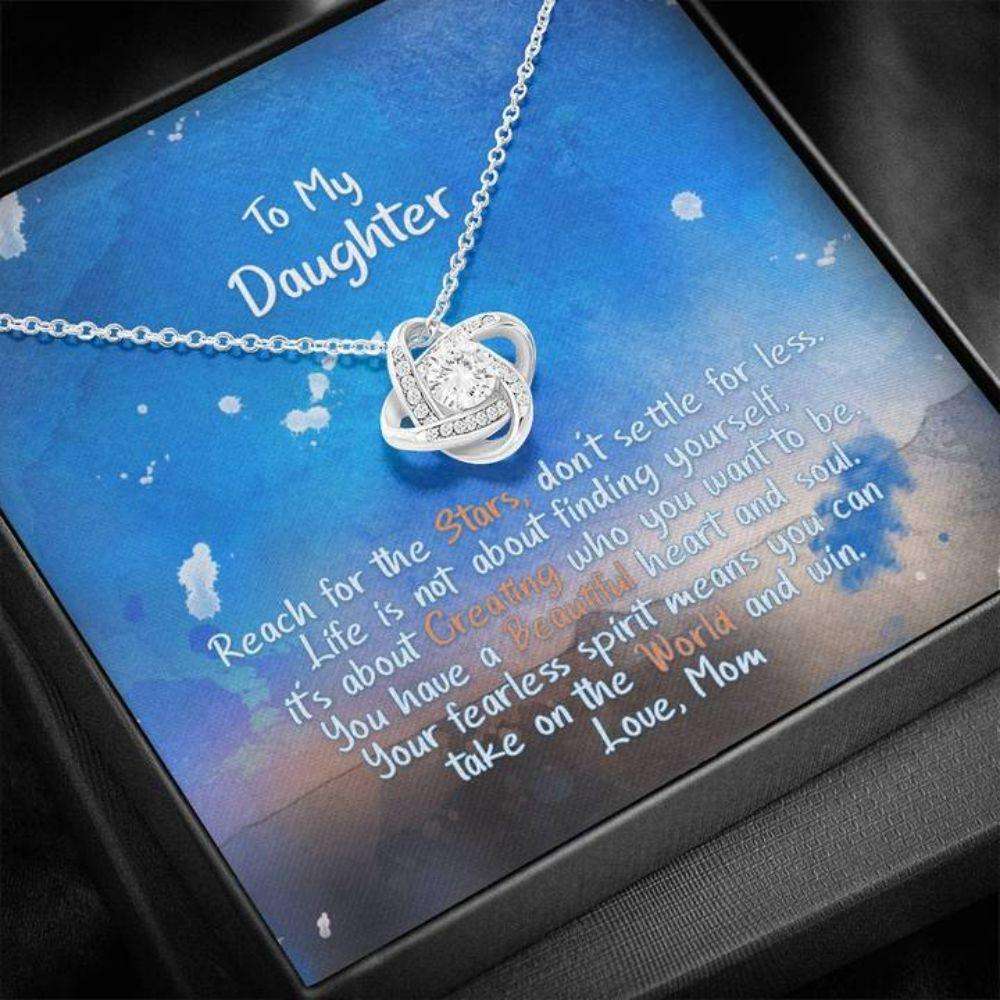 Daughter Necklace, Gift For Daughter, Reach For The Stars “ Necklace Dughter's Day Rakva