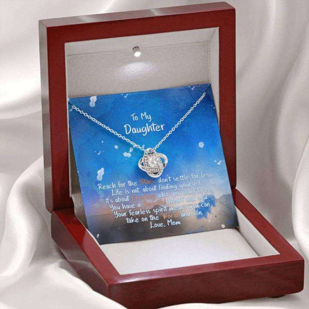 Daughter Necklace, Gift For Daughter, Reach For The Stars “ Necklace Dughter's Day Rakva