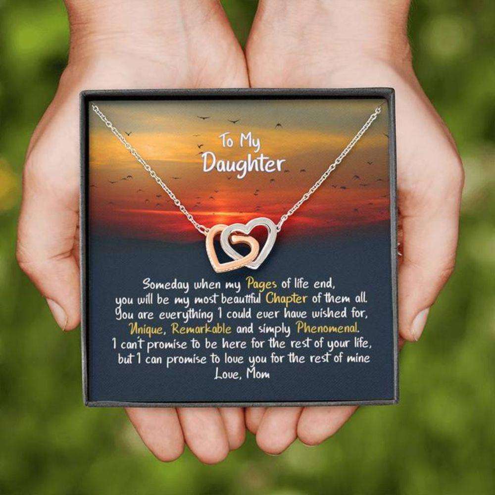 Daughter Necklace, Gift For Daughter, Simply Phenomenal, Hearts Pendant Necklace Dughter's Day Rakva