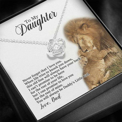 Daughter Necklace, Gift For Daughter, To My Daughter Necklace From Dad Lion Dughter's Day Rakva