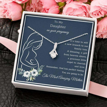 Daughter Necklace, Gift For Pregnant Daughter, Pregnancy Gift For Daughter, Mom To Be Necklace Gifts For Daughter Rakva