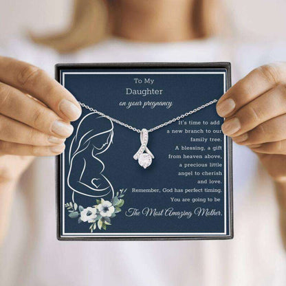 Daughter Necklace, Gift For Pregnant Daughter, Pregnancy Gift For Daughter, Mom To Be Necklace Gifts For Daughter Rakva