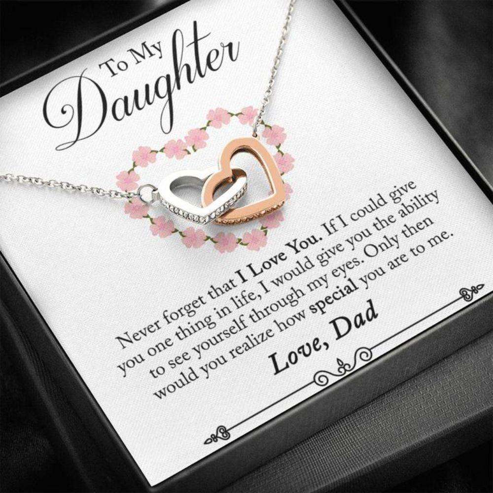 Daughter Necklace Gift From Dad “ Special “ Necklace Message Card Dughter's Day Rakva