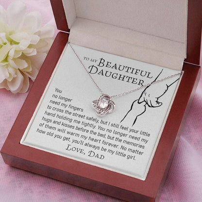 Daughter Necklace, Gift From Father To Daughter Gift You No Longer Need My Fingers To Cross The Street Dughter's Day Rakva