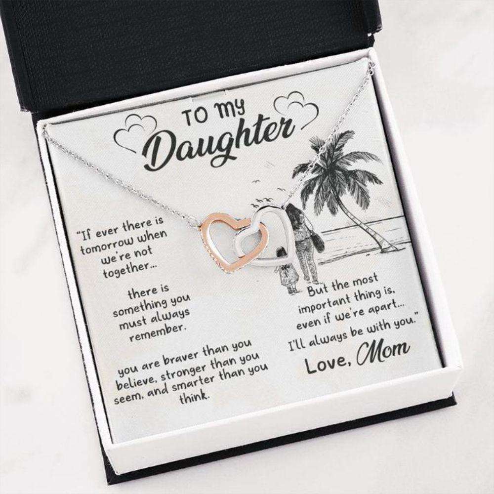 Daughter Necklace “ Gift To Daughter “ Necklace With Message Card Always Be With You To Daughter Dughter's Day Rakva