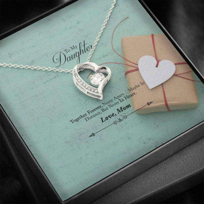 Daughter Necklace “ Gift To Daughter “ To Daughter Forever Love Necklace From Mom Dughter's Day Rakva