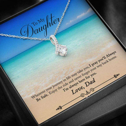 Daughter Necklace “ Gift To Daughter “ To Daughter From Dad Beach The Dughter's Day Rakva