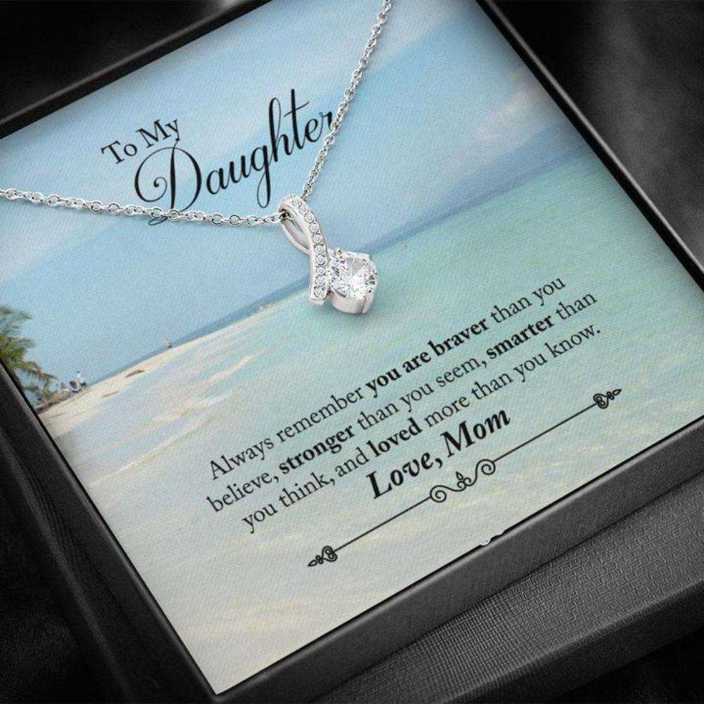 Daughter Necklace “ Gift To Daughter “ To Daughter From Mom Beach The Dughter's Day Rakva