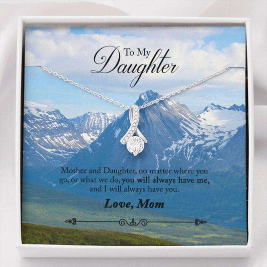 Daughter Necklace “ Gift To Daughter “ To Daughter From Mom Mountains The Dughter's Day Rakva