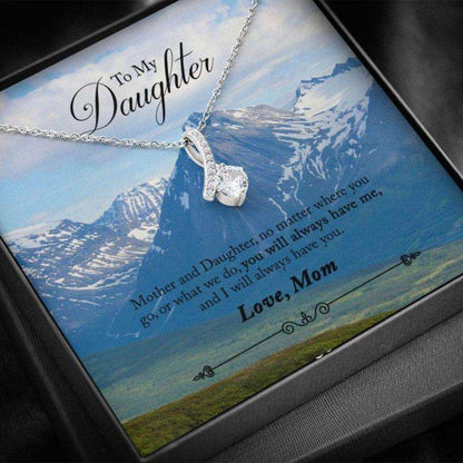 Daughter Necklace “ Gift To Daughter “ To Daughter From Mom Mountains The Dughter's Day Rakva