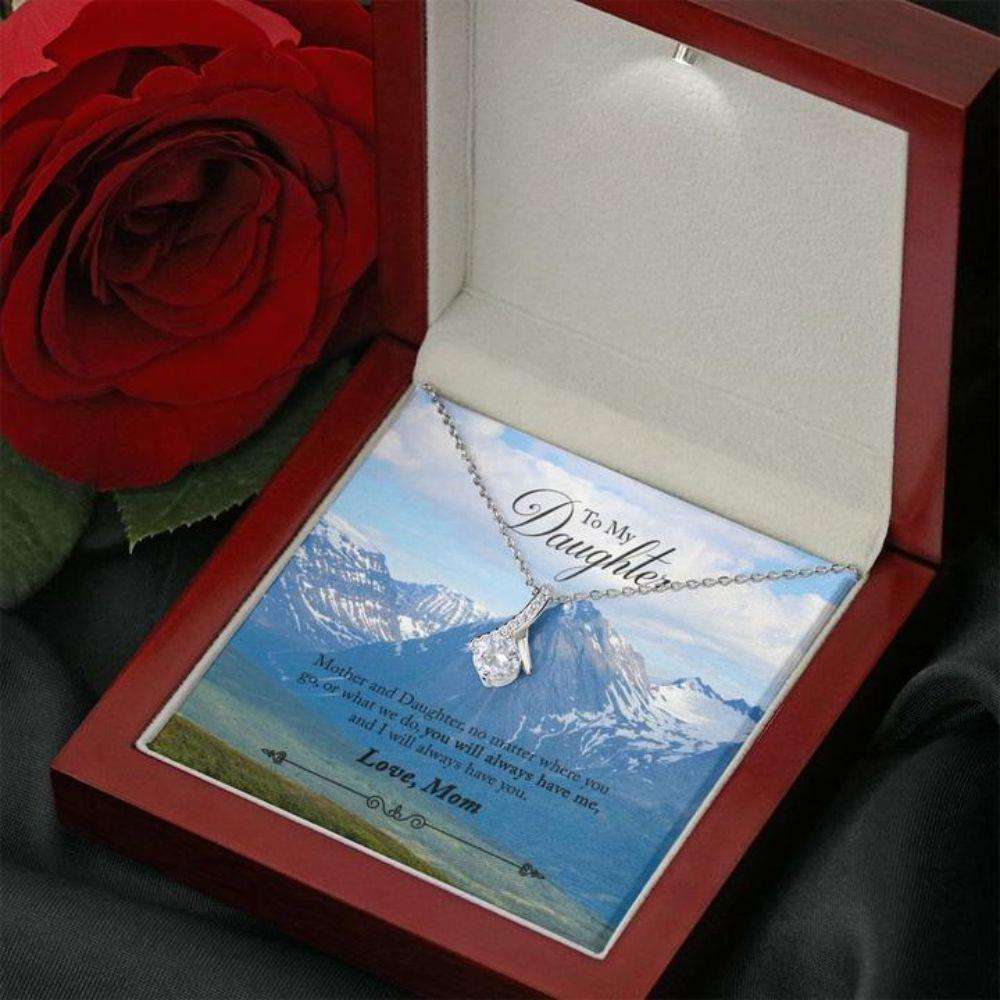 Daughter Necklace “ Gift To Daughter “ To Daughter From Mom Mountains The Dughter's Day Rakva