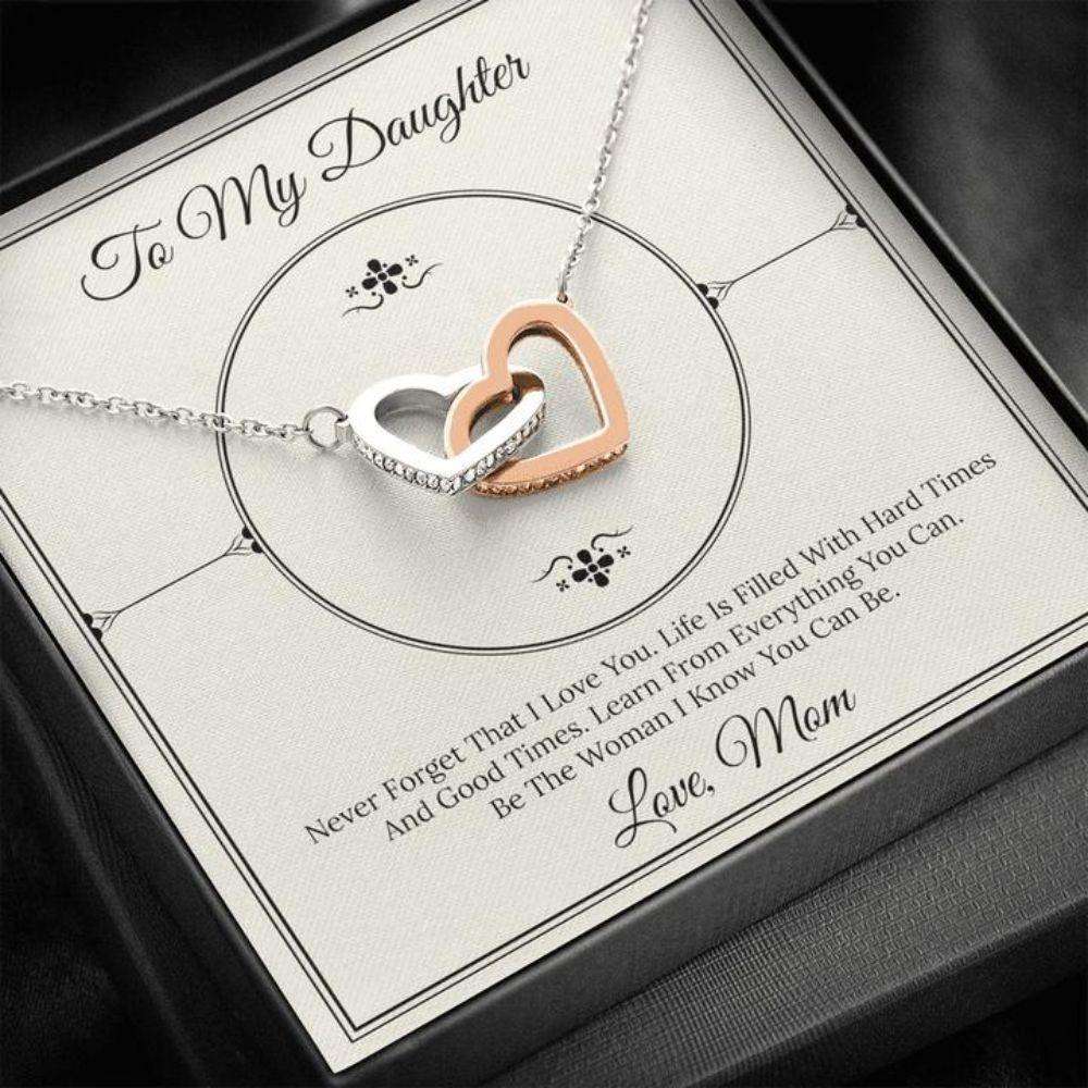 Daughter Necklace “ Gift To Daughter “ To Daughter From Mom Never Forget Necklace Dughter's Day Rakva