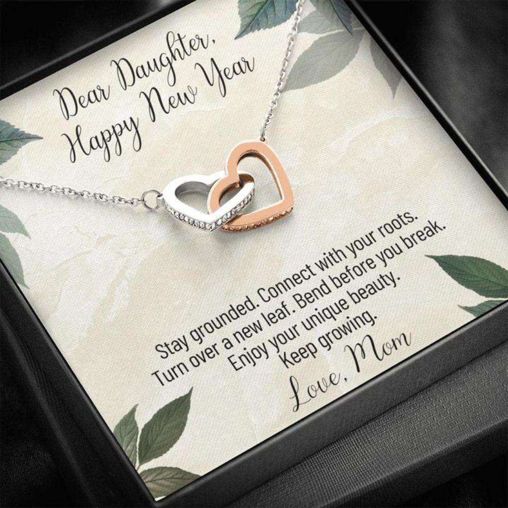 Daughter Necklace “ Gift To Daughter “ To Daughter “ Happy New Year “ From Mom Dughter's Day Rakva