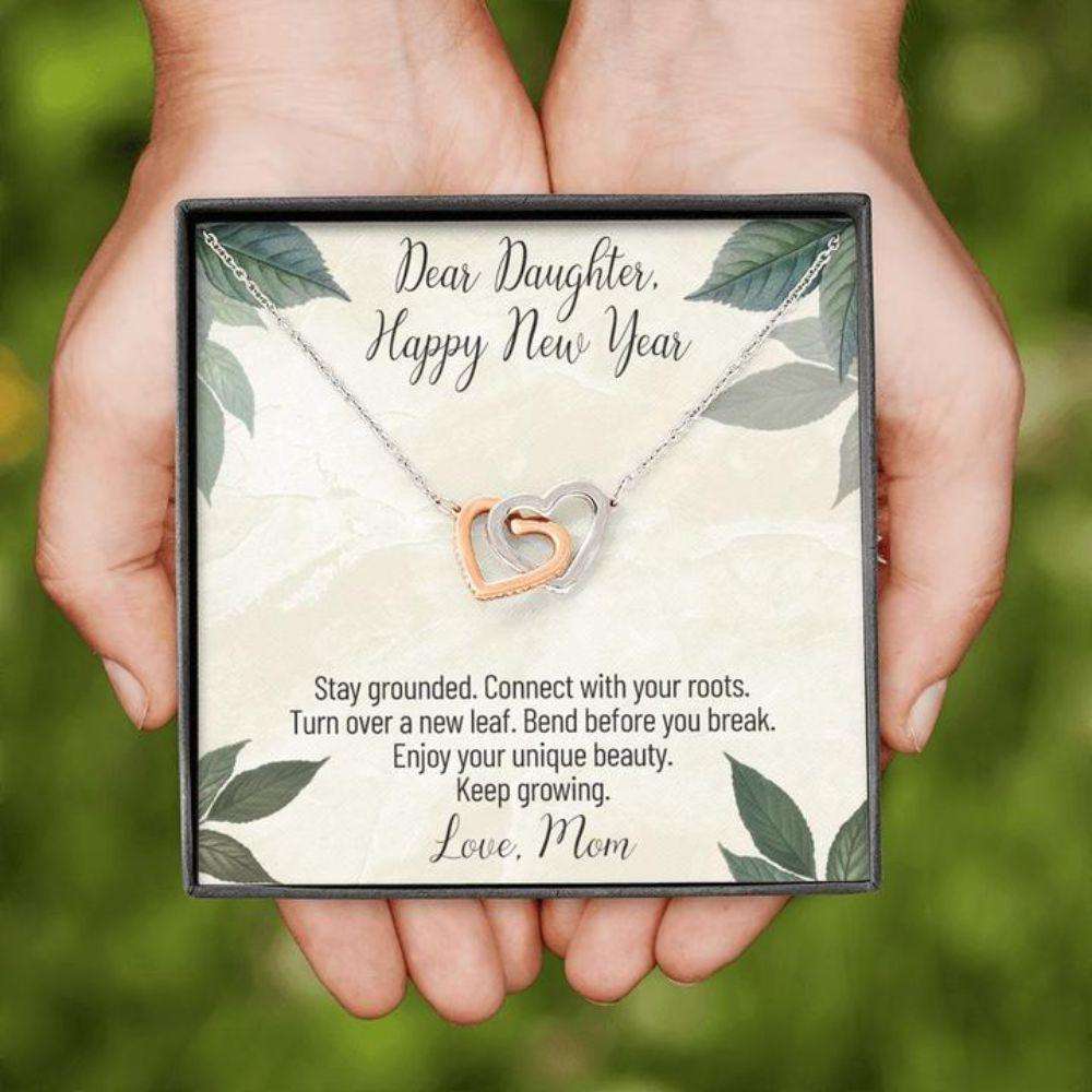 Daughter Necklace “ Gift To Daughter “ To Daughter “ Happy New Year “ From Mom Dughter's Day Rakva