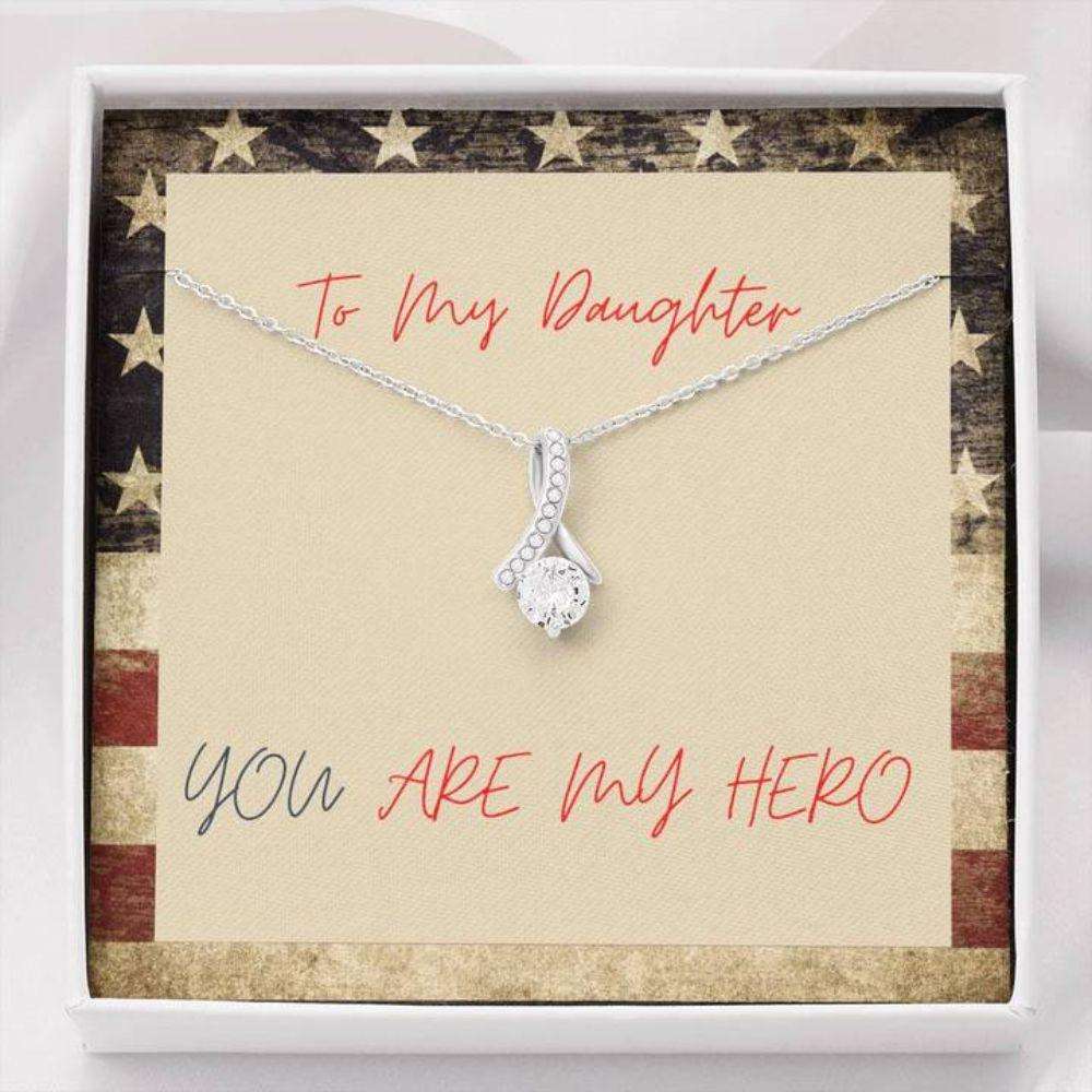 Daughter Necklace “ Gift To Daughter “ To Daughter Hero Patriotic The Dughter's Day Rakva